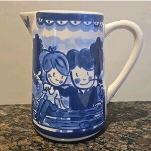 Blond Amsterdam Delfts Blue Ceramic 1 liter jug / pitcher